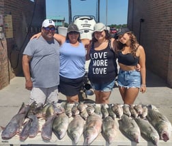 Blue Catfish, Striped Bass fishing in Runaway Bay, Texas