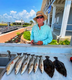 Flounder, Redfish, Speckled Trout Fishing in Galveston, Texas