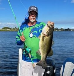 Largemouth Bass Fishing in Okeechobee, Florida, USA