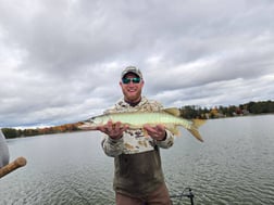 Fishing in Eagle River, Wisconsin