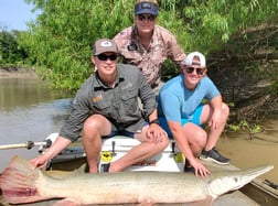 Alligator Gar fishing in Corsicana, Texas