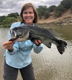 Largemouth Bass fishing in Graford, Texas