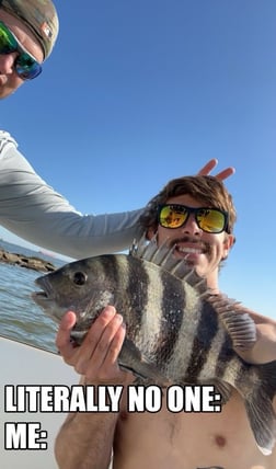 Sheepshead Fishing in Galveston, Texas