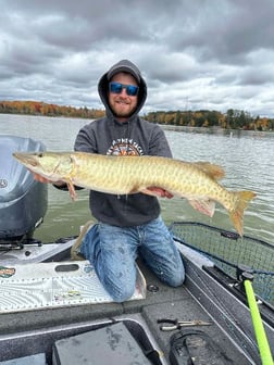 Fishing in Eagle River, Wisconsin