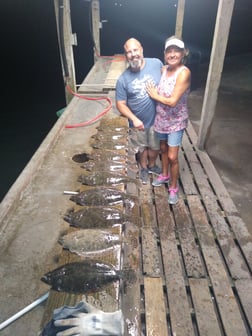 Flounder fishing in Aransas Pass, Texas