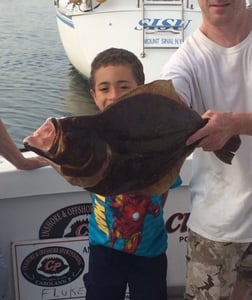 Flounder Fishing in Freeport, New York, USA