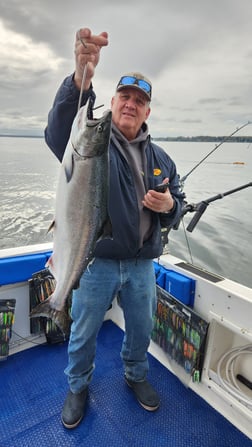 Chinook Salmon Fishing in Verona Beach, New York