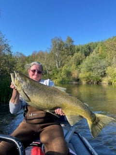 Fishing in Big Rapids, Michigan