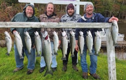 Chinook Salmon Fishing in Verona Beach, New York