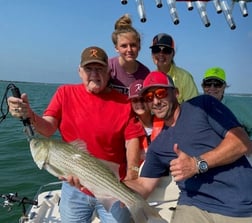 Hybrid Striped Bass Fishing in Runaway Bay, Texas