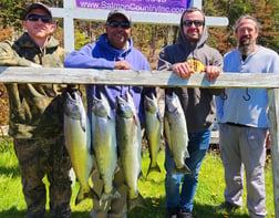 Chinook Salmon Fishing in Verona Beach, New York