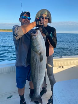 Striped Bass fishing in Montauk, New York