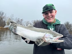 Fishing in Big Rapids, Michigan