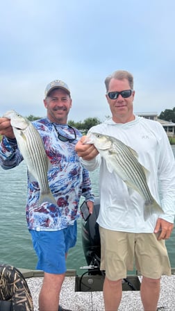 Striped Bass Fishing in Graford, Texas