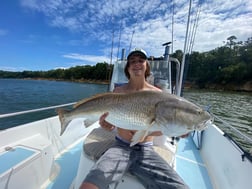 Redfish fishing in Beaufort, North Carolina