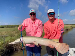 Alligator Gar fishing in Rockport, Texas