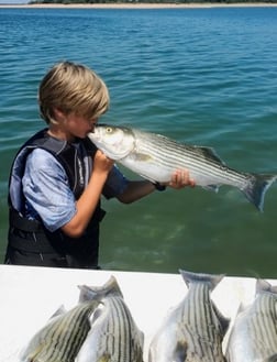 Striped Bass fishing in Burnet, Texas