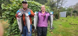 Coho Salmon Fishing in Montesano, Washington