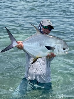 Florida Pompano fishing in Cudjoe Key, Florida