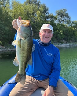 Largemouth Bass Fishing in Graford, Texas