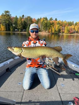 Fishing in Eagle River, Wisconsin