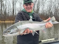 Fishing in Big Rapids, Michigan