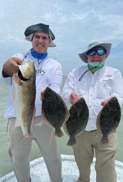 Flounder, Redfish fishing in Port Isabel, Texas