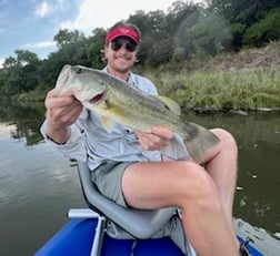 Largemouth Bass fishing in Graford, Texas