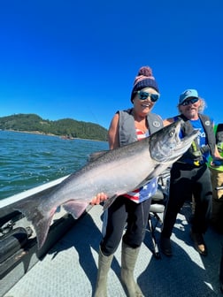 Coho Salmon fishing in Toledo, Washington