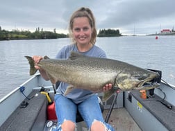 Chinook Salmon Fishing in Clay Township, Michigan