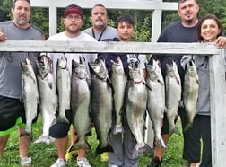 Chinook Salmon Fishing in Verona Beach, New York