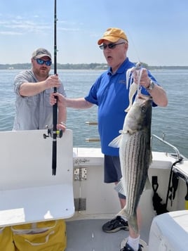 Striped Bass Fishing in Port Washington, New York