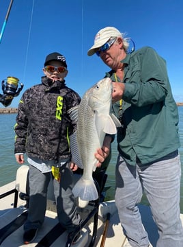 Black Drum Fishing in Port Isabel, Texas