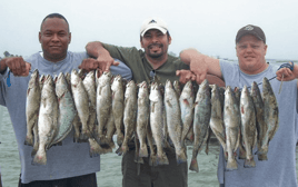 Speckled Trout Fishing in Riviera Beach, Texas