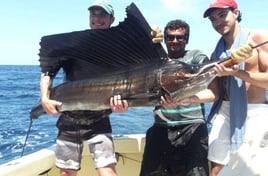 Sailfish Fishing in Playa Ocotal, Costa Rica