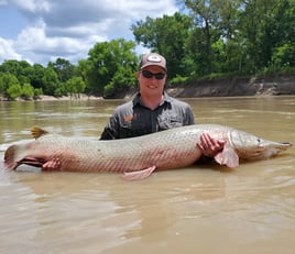 Alligator Gar Fishing in Corsicana, Texas