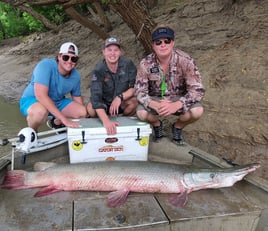 Alligator Gar Fishing in Corsicana, Texas