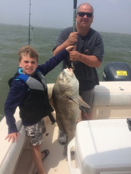 Black Drum Fishing in Galveston, Texas