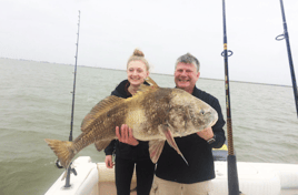 Black Drum Fishing in Galveston, Texas