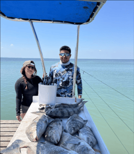 Black Drum Fishing in Port Isabel, Texas