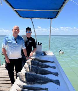 Black Drum Fishing in Port Isabel, Texas