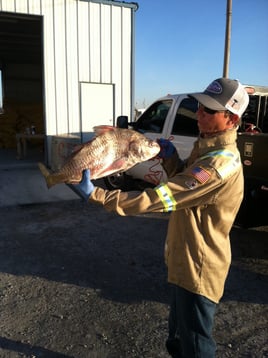 Black Drum Fishing in Aransas Pass, Texas