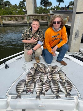 Sheepshead Fishing in Port Orange, Florida