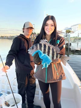 Sheepshead Fishing in Fort Myers Beach, Florida