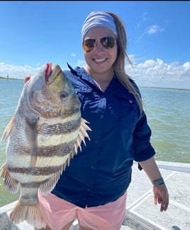 Sheepshead Fishing in Port Isabel, Texas