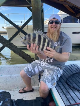 Winter Sheepshead Reef Fishing