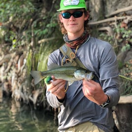 Texas Bass and Drum on the Fly