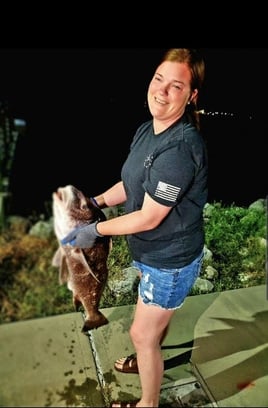 Black Drum Fishing in Gulfport, Mississippi