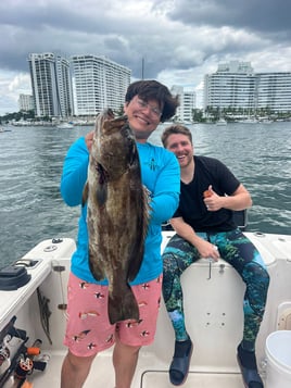 Black Grouper Fishing in Miami Beach, Florida