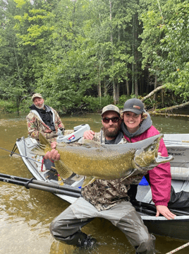 Chinook Salmon Fishing in Traverse City, Michigan